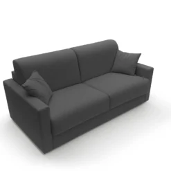 Canapé convertible tissu recyclé déhoussable Aubin