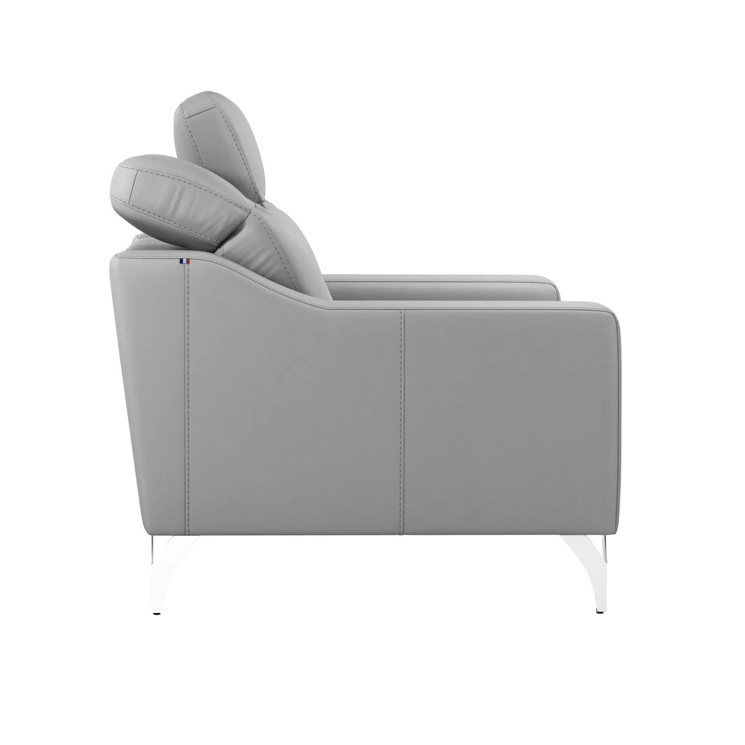 Canapé cuir têtières relevables Ben