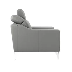 Canapé cuir têtières relevables Ben