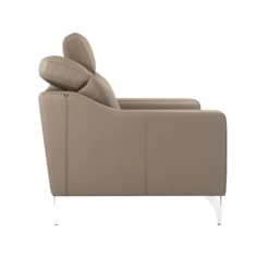 Canapé cuir têtières relevables Ben