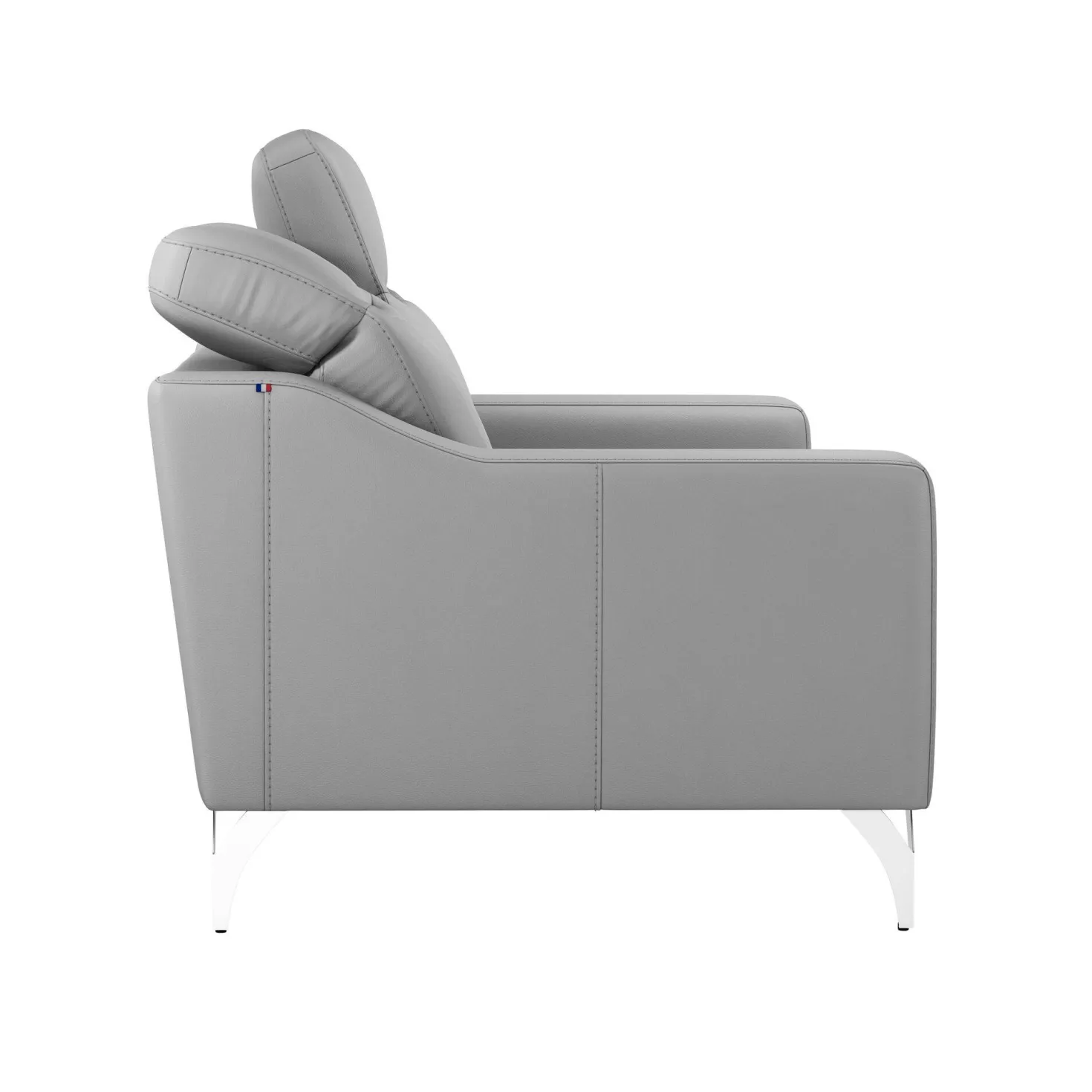 Canapé cuir têtières relevables Ben