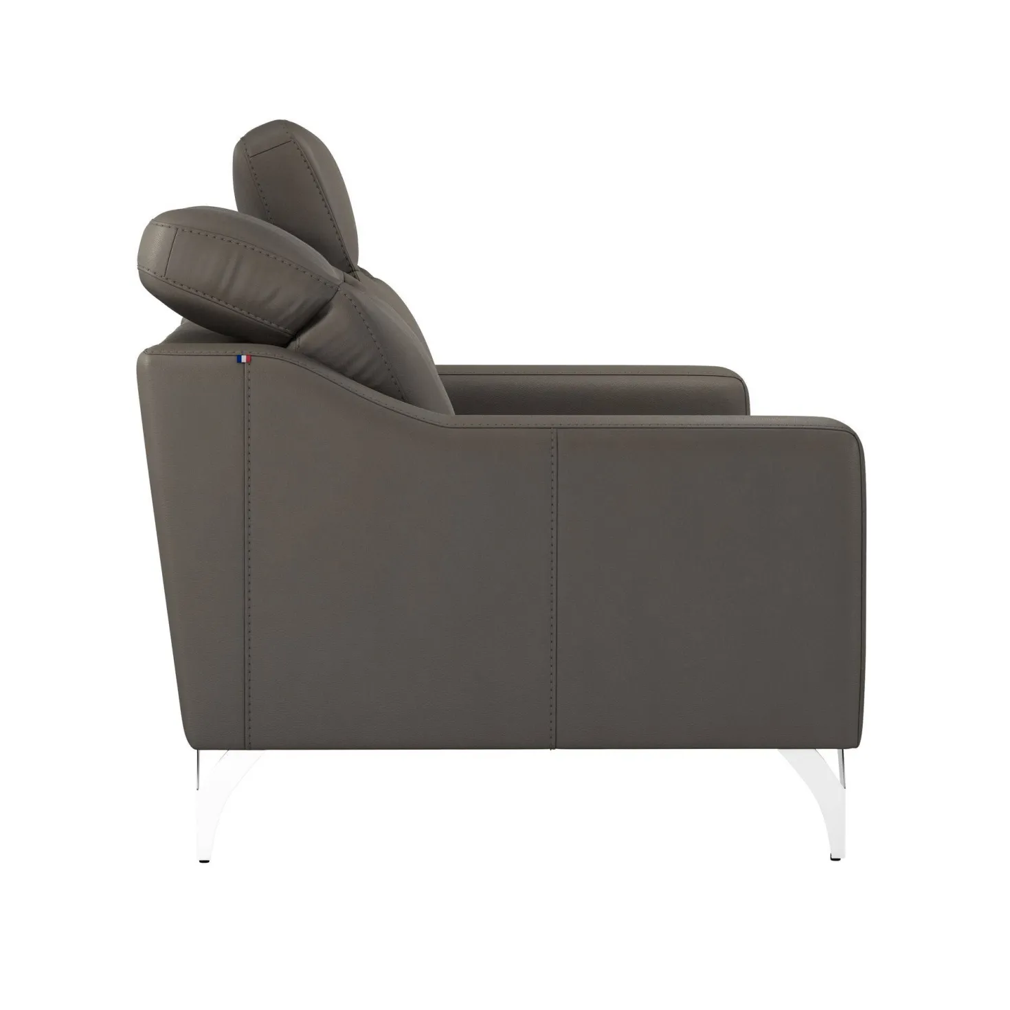 Canapé cuir têtières relevables Ben