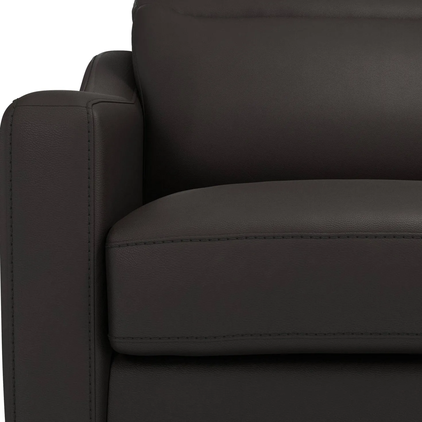 Canapé cuir têtières relevables Ben