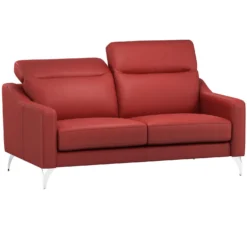 Canapé cuir têtières relevables Ben