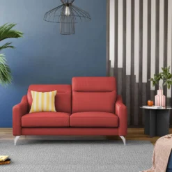 Canapé cuir têtières relevables Ben