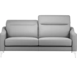 Canapé cuir têtières relevables Ben