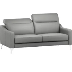 Canapé cuir têtières relevables Ben