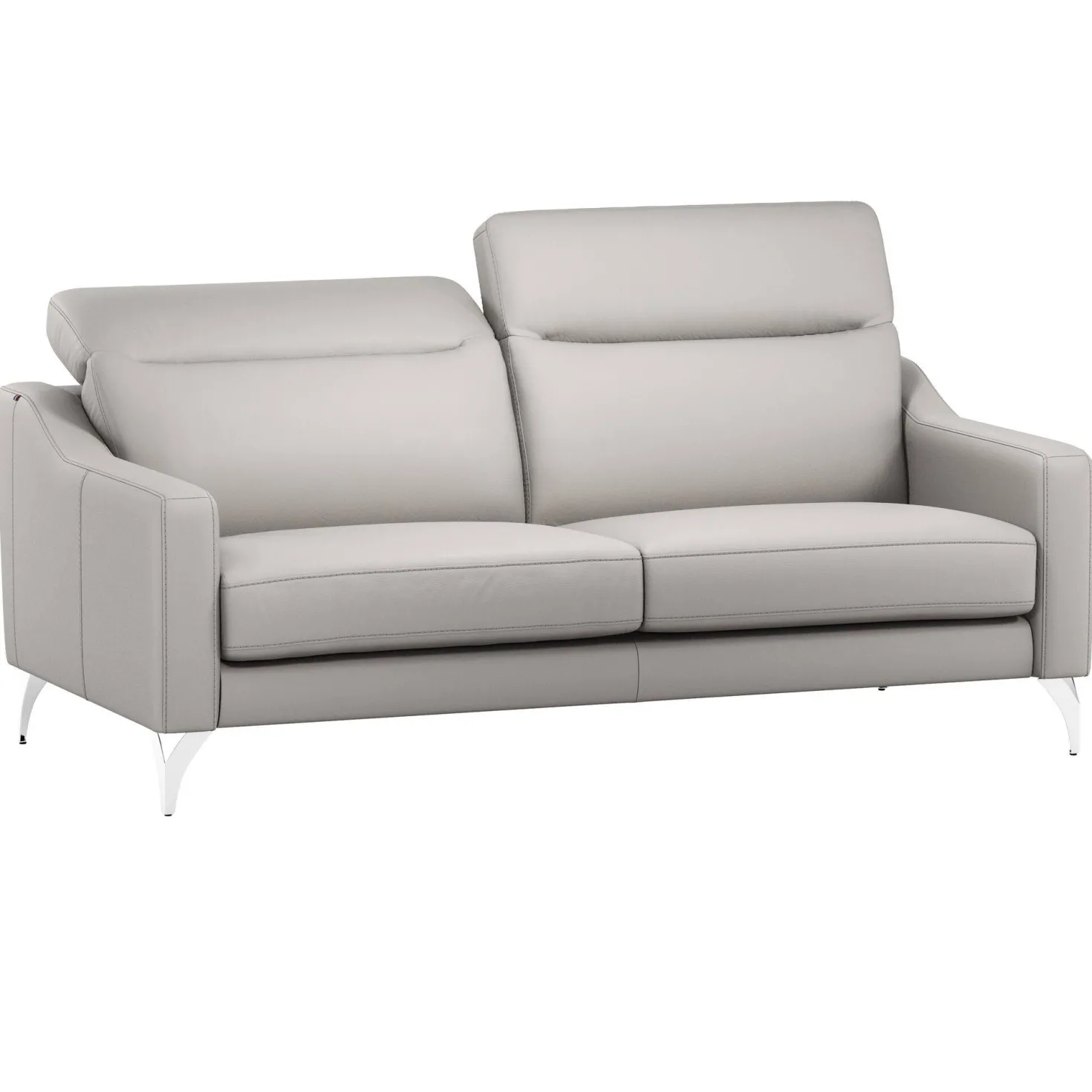 Canapé cuir têtières relevables Ben