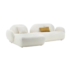 Canapé d'angle bouclette Oméga