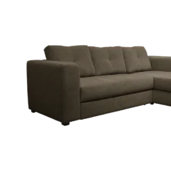 Canapé d'angle convertible et réversible tissu chenillé Pyram