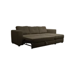 Canapé d'angle convertible et réversible tissu chenillé Pyram