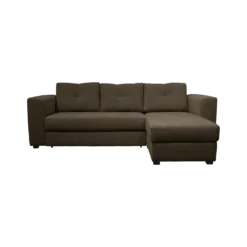 Canapé d'angle convertible et réversible tissu chenillé Pyram