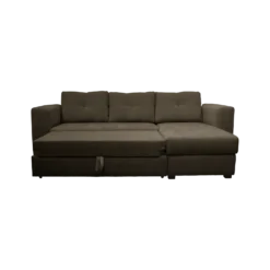 Canapé d'angle convertible et réversible tissu chenillé Pyram