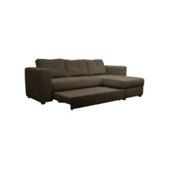 Canapé d'angle convertible et réversible tissu chenillé Pyram