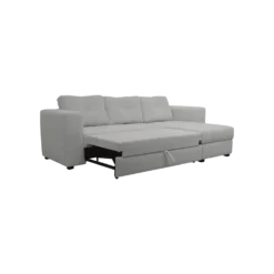 Canapé d'angle convertible et réversible tissu chenillé Pyram