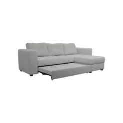 Canapé d'angle convertible et réversible tissu chenillé Pyram
