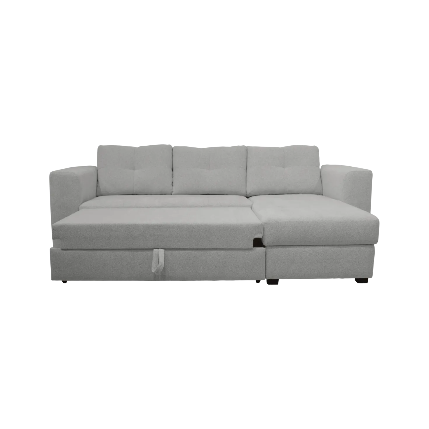 Canapé d'angle convertible et réversible tissu chenillé Pyram