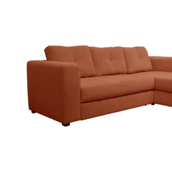 Canapé d'angle convertible et réversible tissu chenillé Pyram