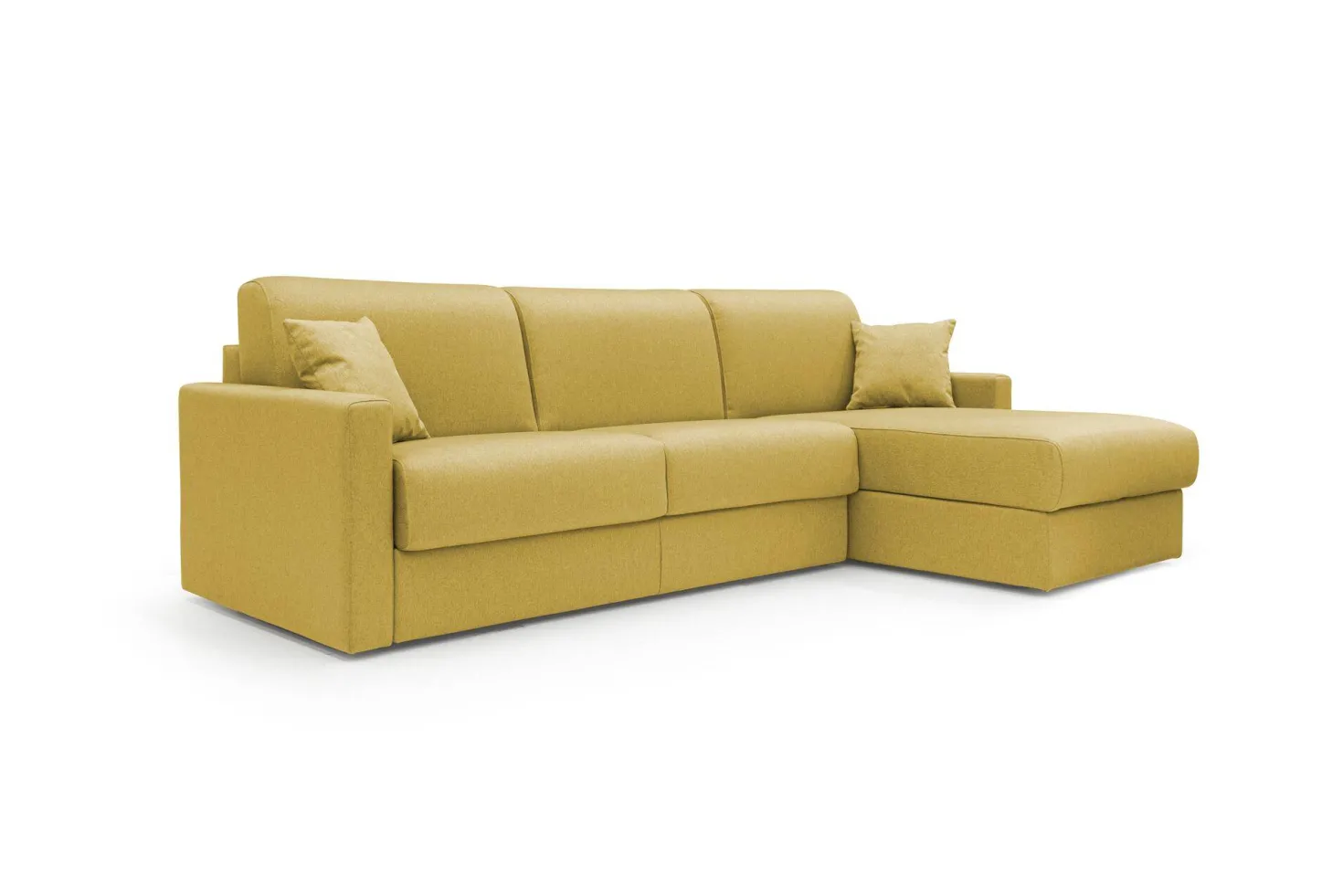 Canapé d'angle convertible et réversible tissu déhoussable Aubin