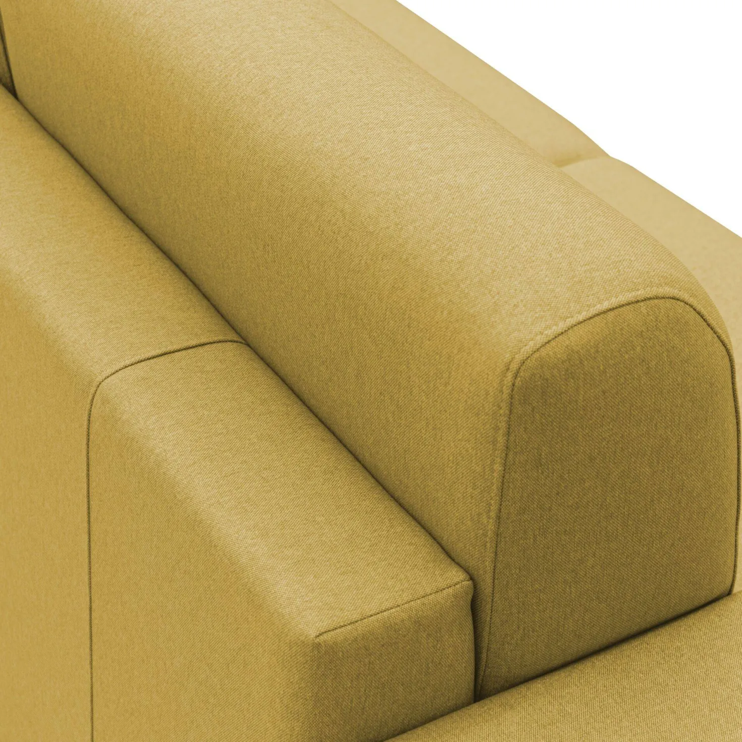 Canapé d'angle convertible et réversible tissu déhoussable Aubin