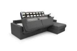 Canapé d'angle convertible et réversible tissu déhoussable Aubin