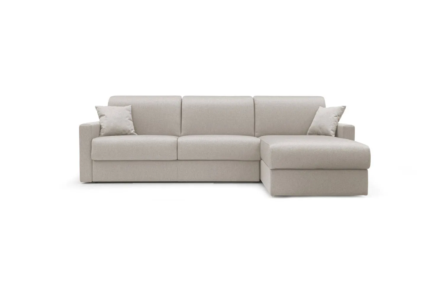 Canapé d'angle convertible et réversible tissu déhoussable Aubin