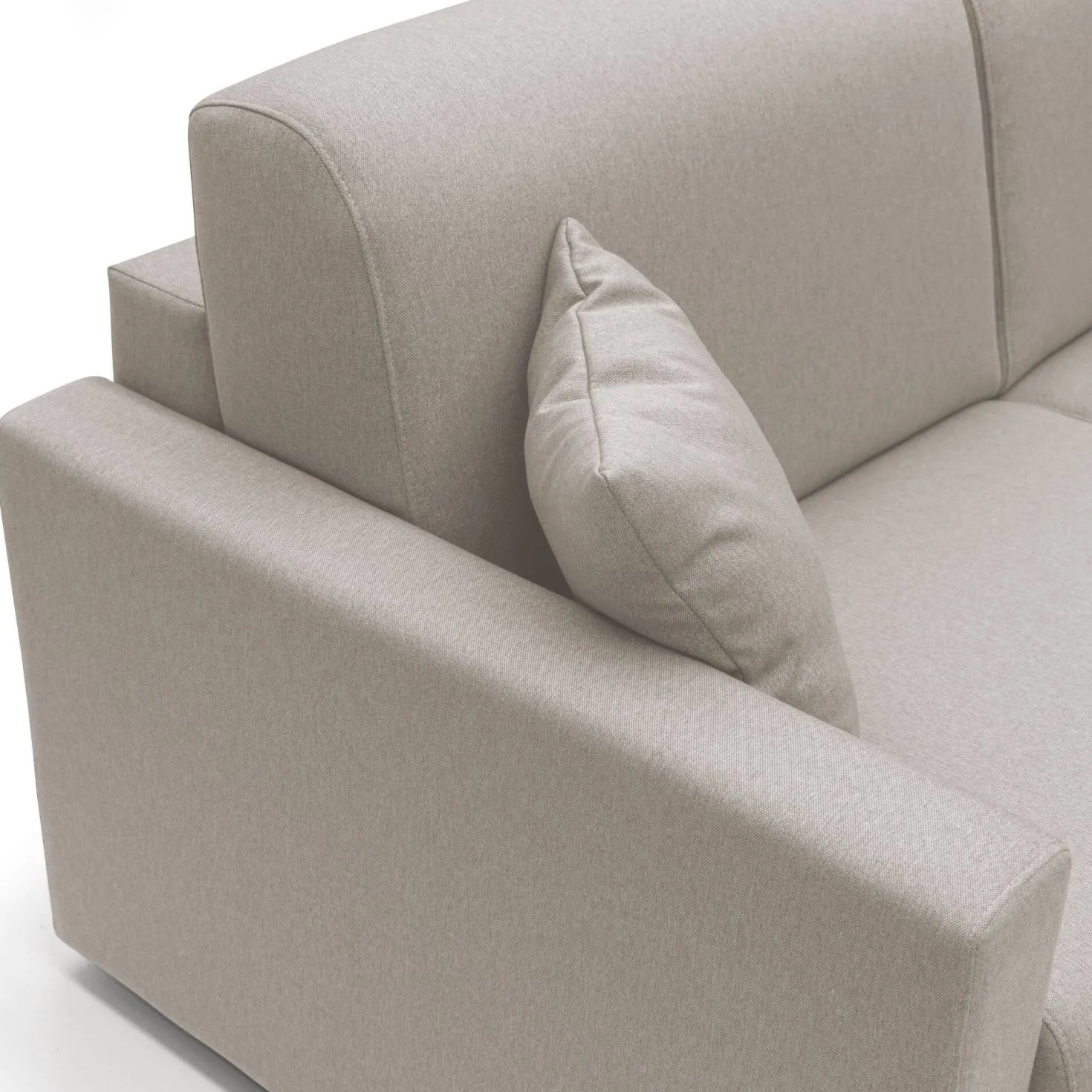 Canapé d'angle convertible et réversible tissu déhoussable Aubin