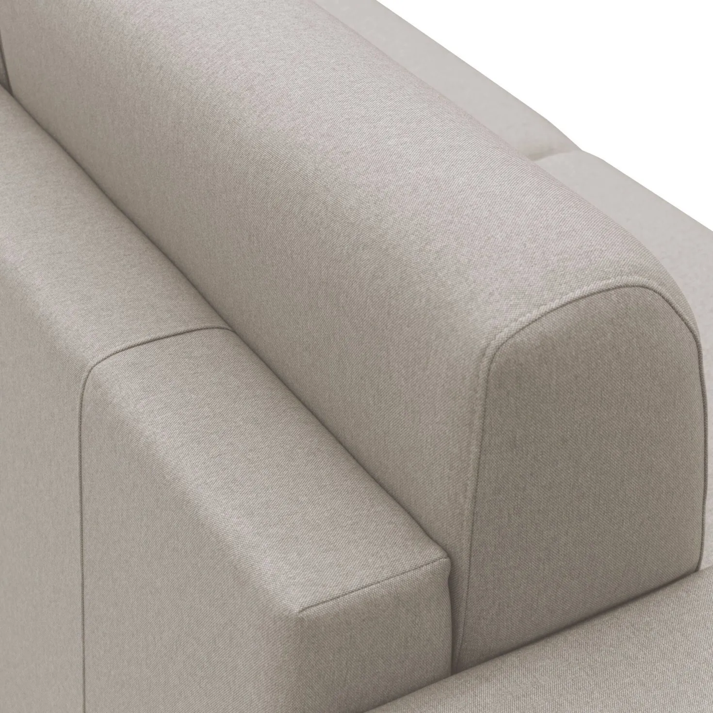 Canapé d'angle convertible et réversible tissu déhoussable Aubin