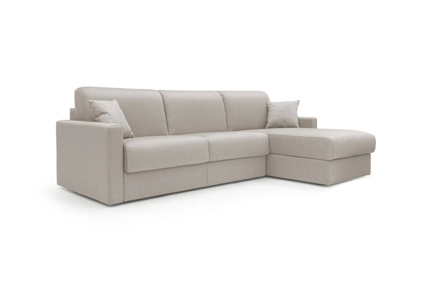 Canapé d'angle convertible et réversible tissu déhoussable Aubin