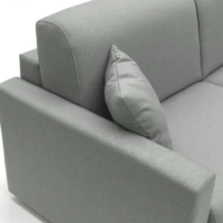 Canapé d'angle convertible et réversible tissu déhoussable Aubin