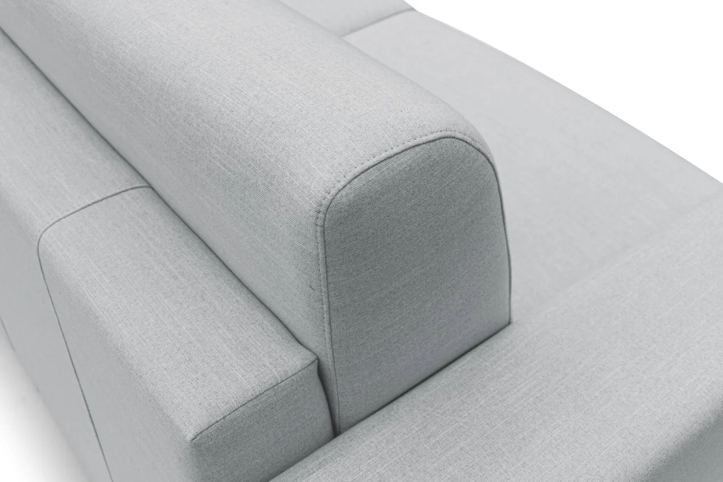 Canapé d'angle convertible et réversible tissu recyclé déhoussable Alizée