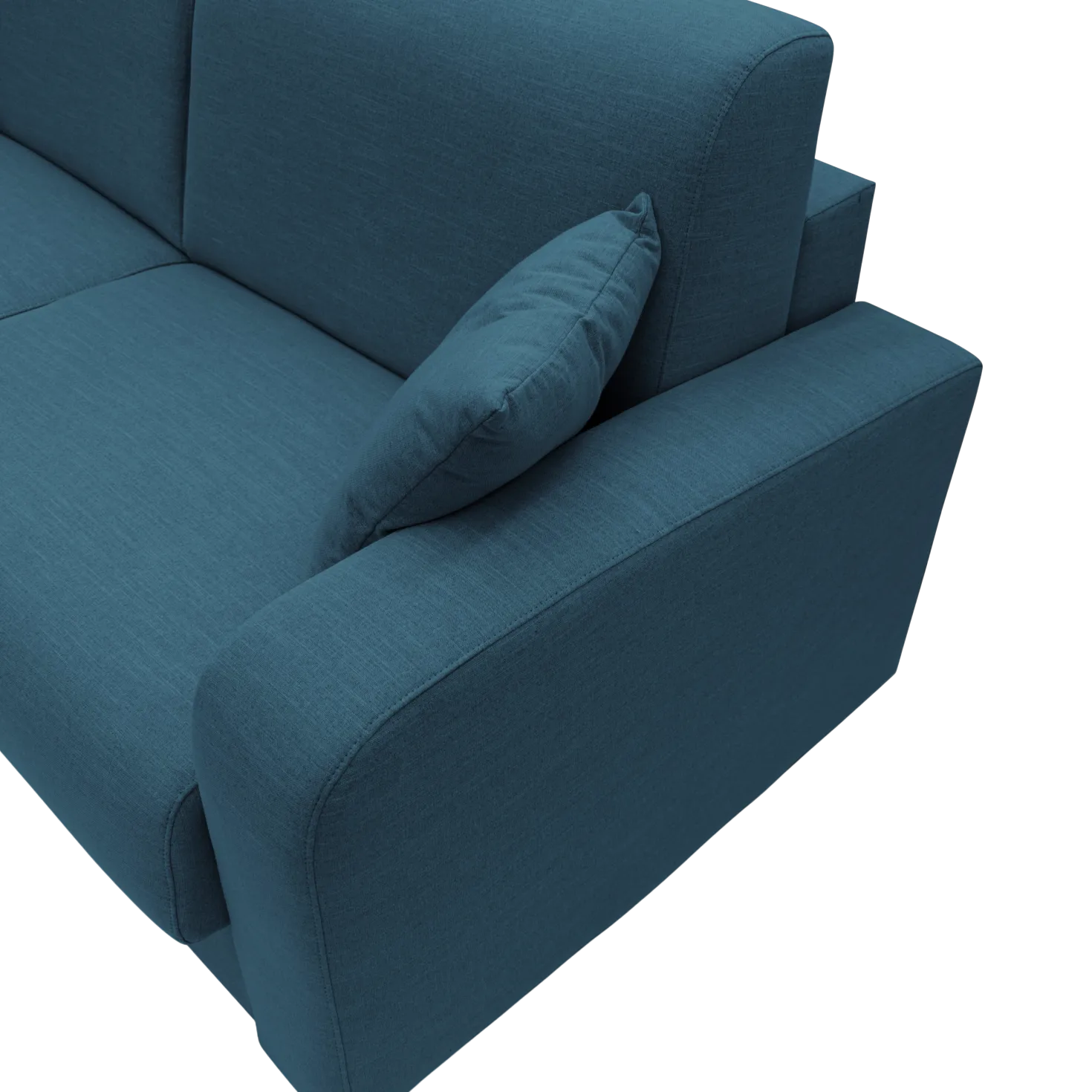 Canapé d'angle convertible et réversible tissu recyclé déhoussable Alizée