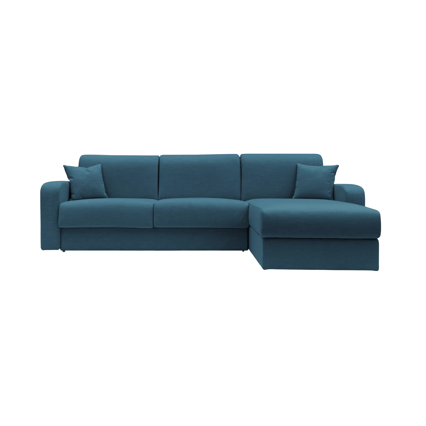 Canapé d'angle convertible et réversible tissu recyclé déhoussable Alizée
