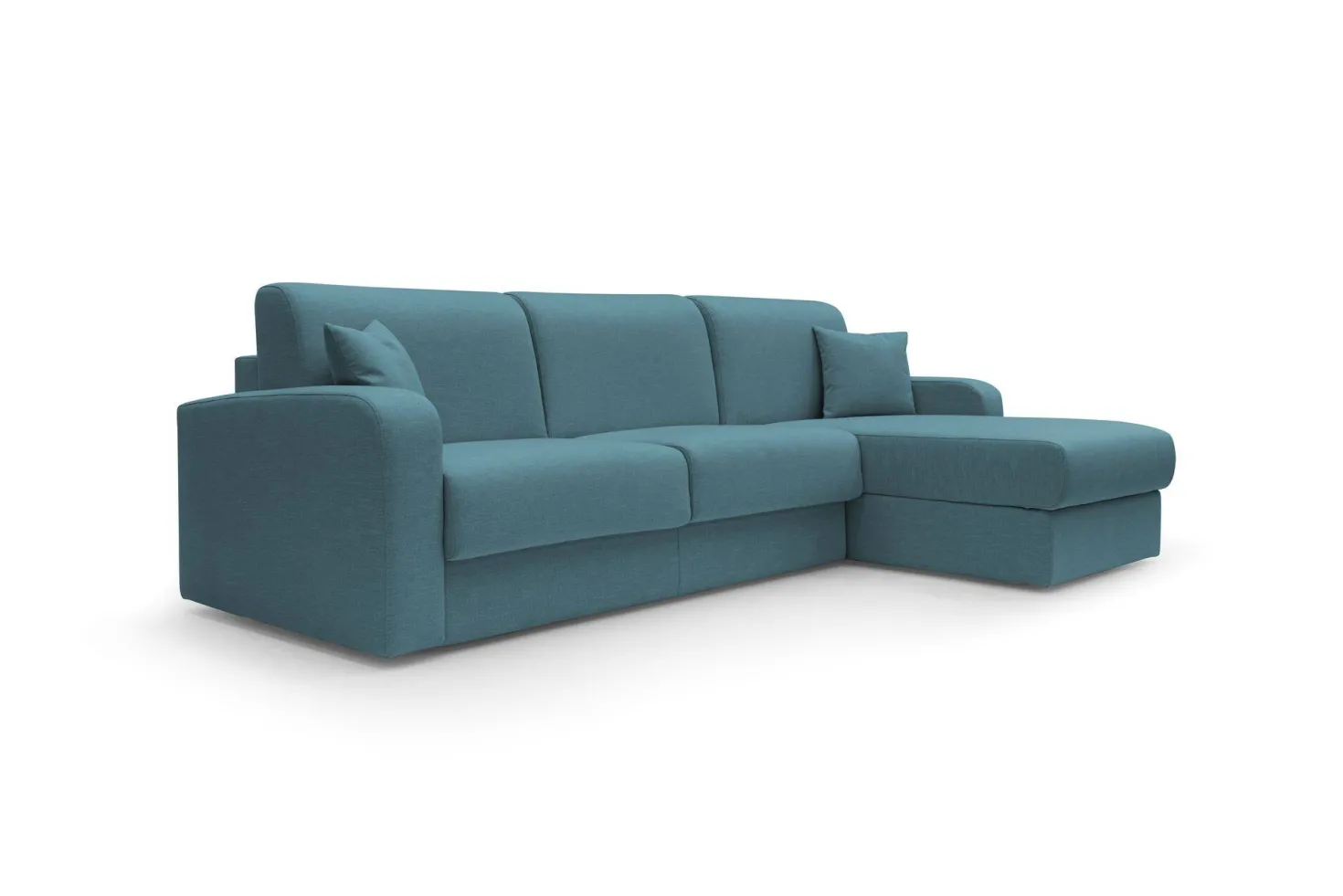 Canapé d'angle convertible et réversible tissu recyclé déhoussable Alizée