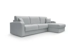 Canapé d'angle convertible et réversible tissu recyclé déhoussable Alizée