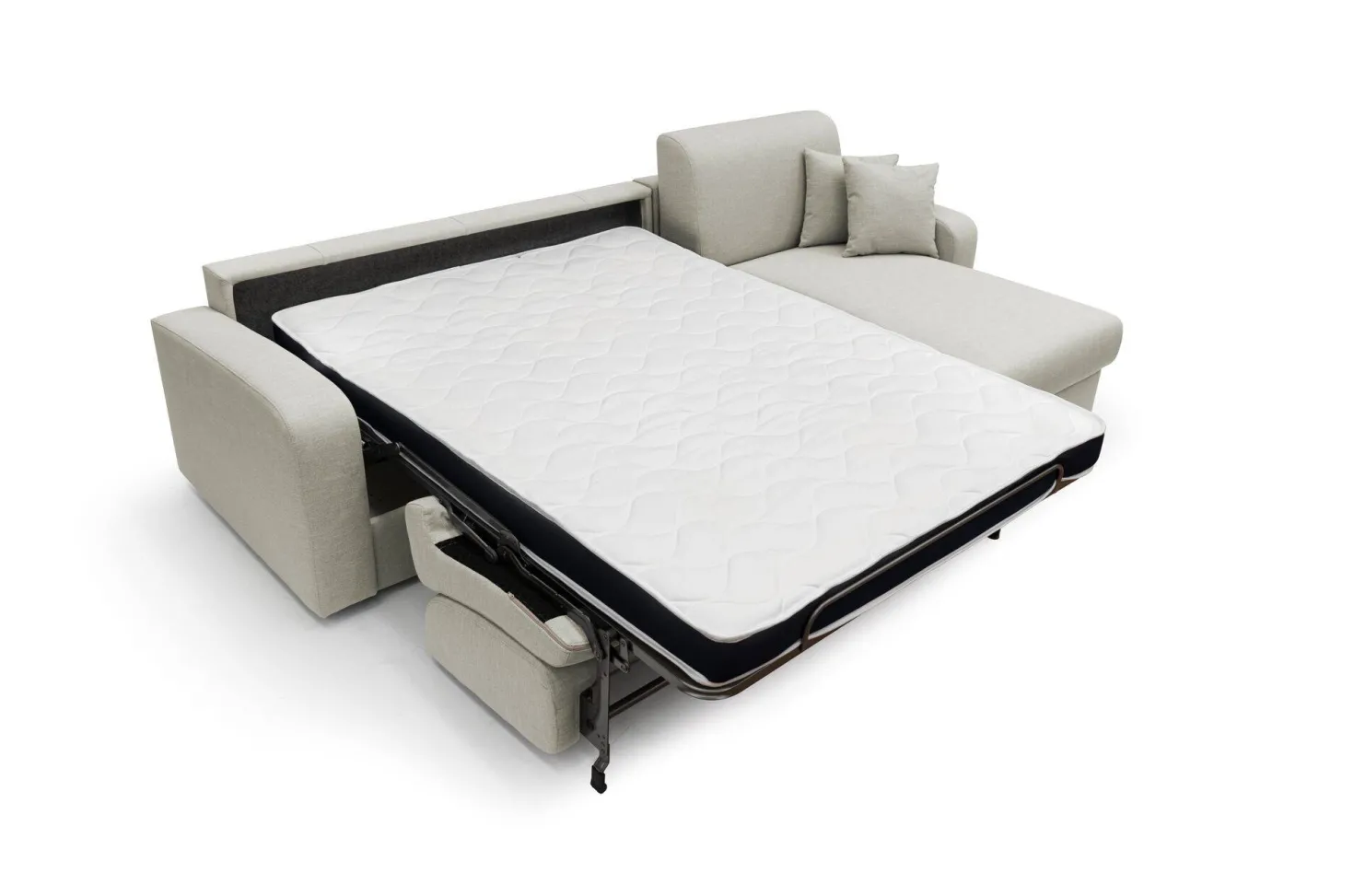 Canapé d'angle convertible et réversible tissu recyclé déhoussable Alizée