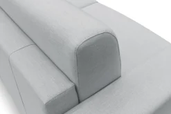 Canapé d'angle convertible et réversible tissu recyclé déhoussable Alizée