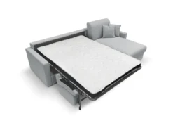 Canapé d'angle convertible et réversible tissu recyclé déhoussable Aubin