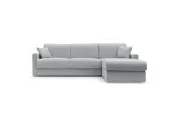 Canapé d'angle convertible et réversible tissu recyclé déhoussable Aubin