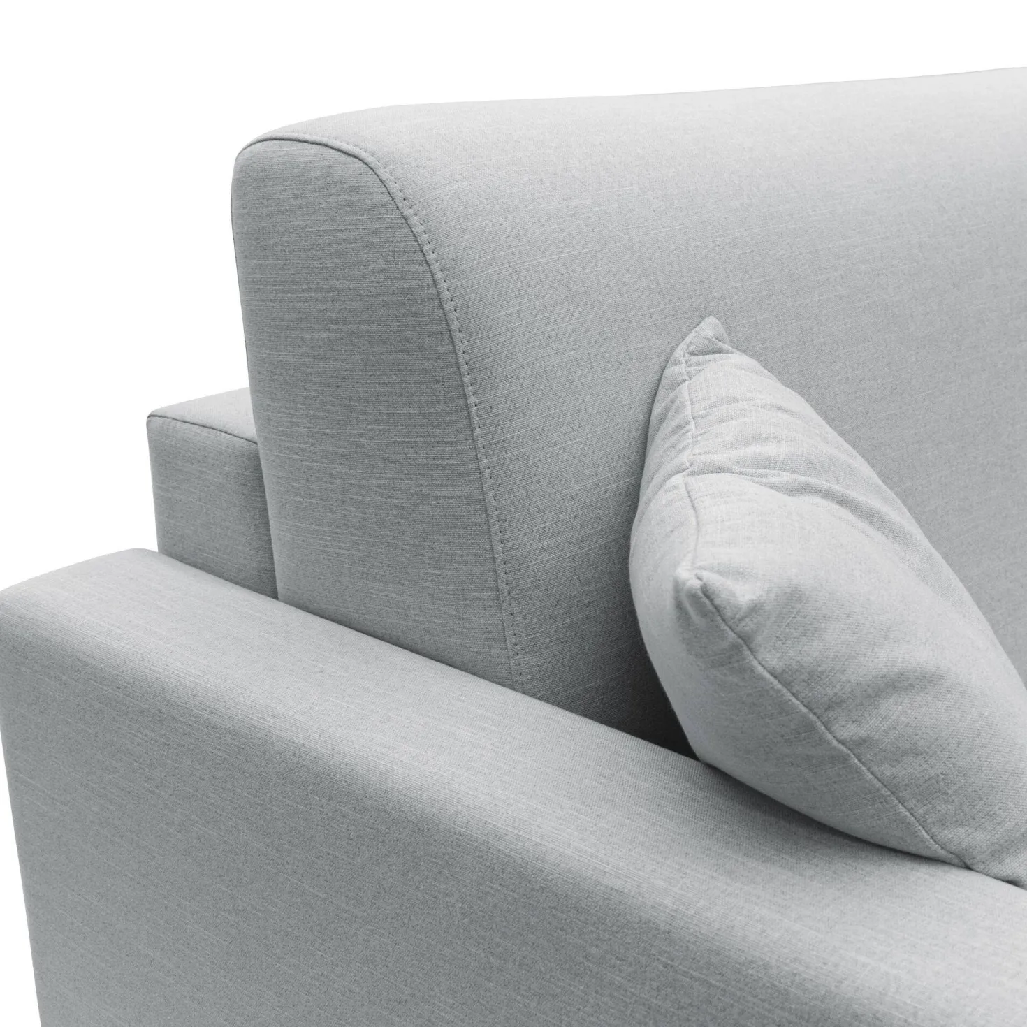 Canapé d'angle convertible et réversible tissu recyclé déhoussable Aubin