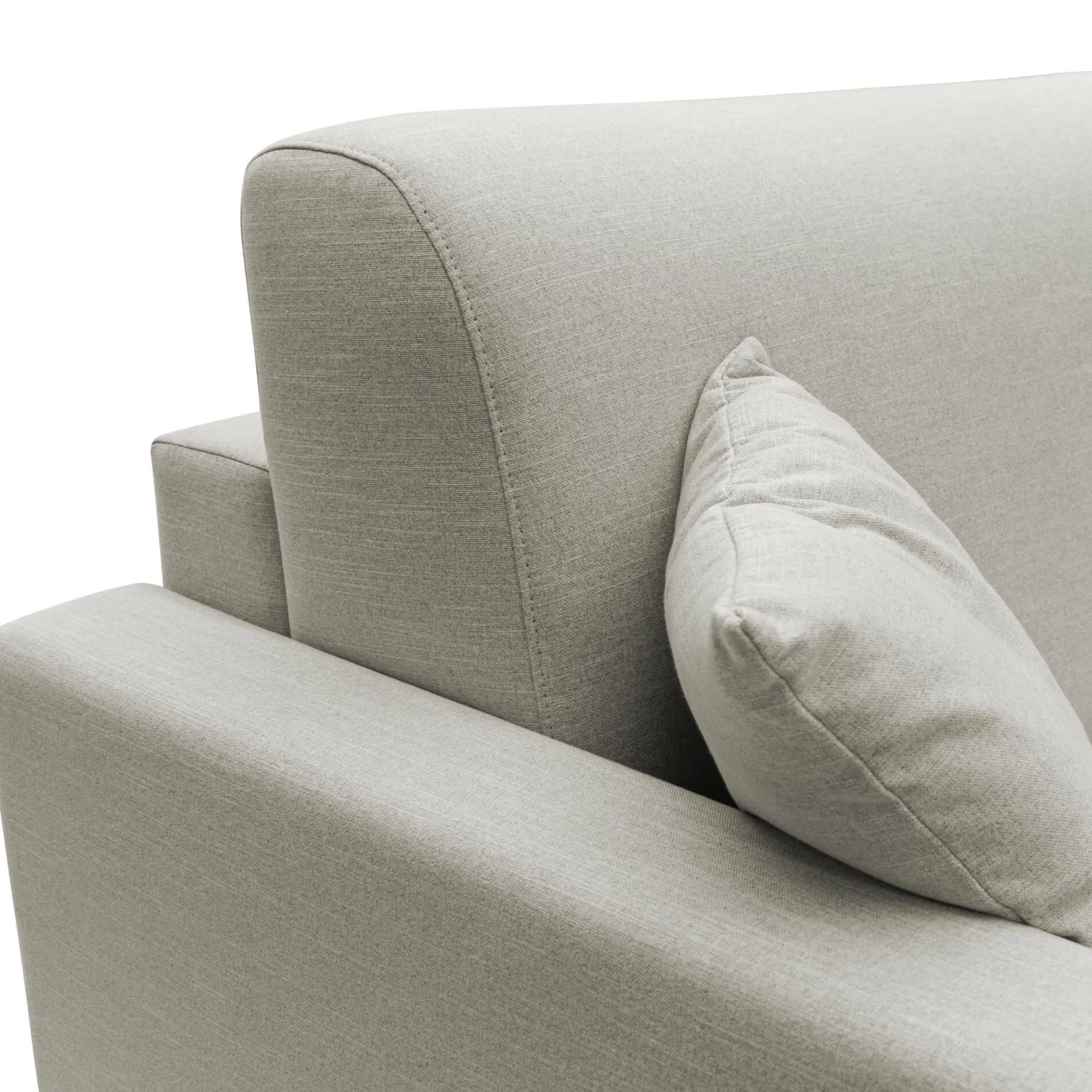 Canapé d'angle convertible et réversible tissu recyclé déhoussable Aubin