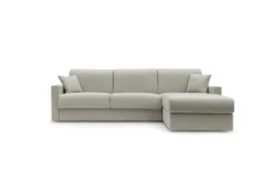 Canapé d'angle convertible et réversible tissu recyclé déhoussable Aubin