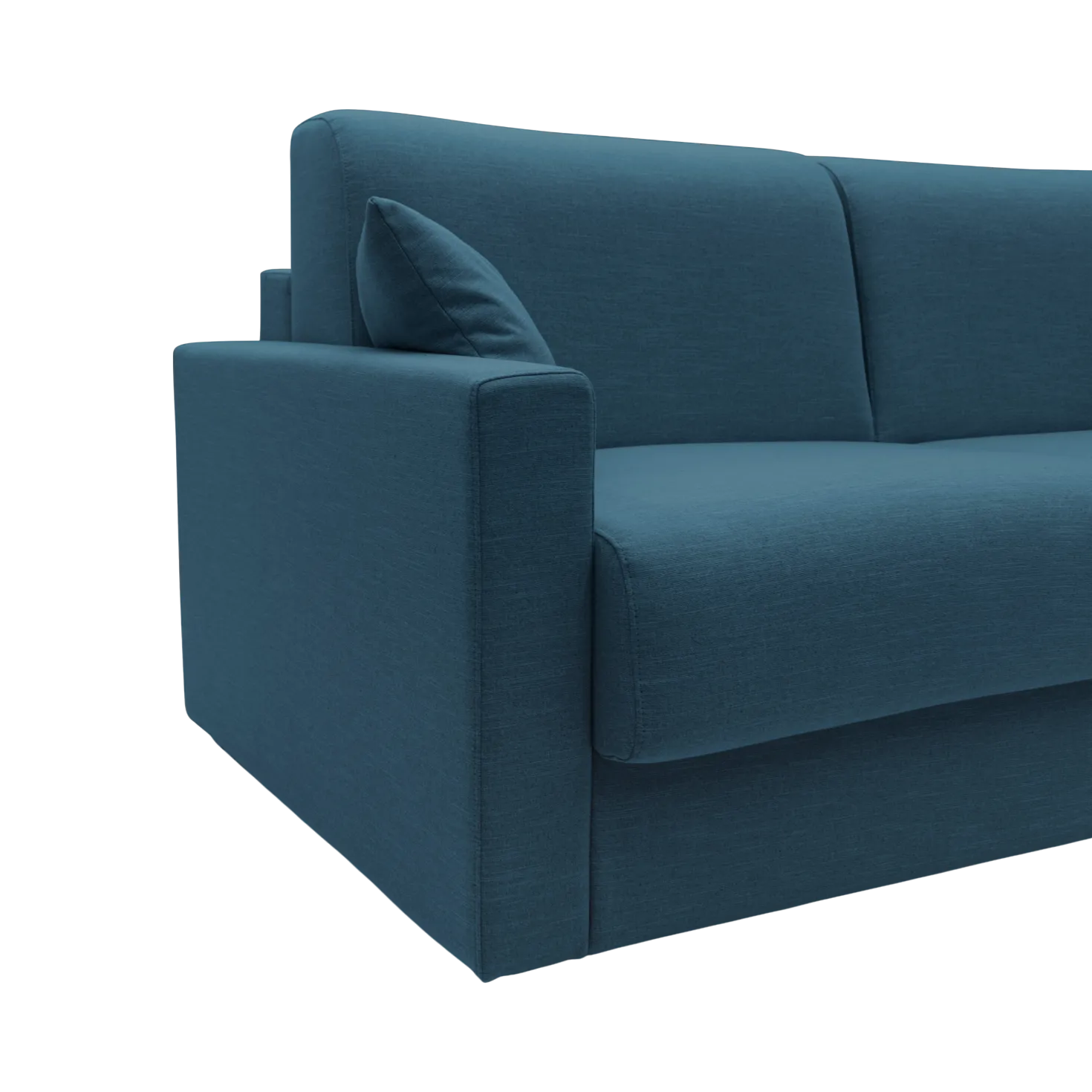 Canapé d'angle convertible et réversible tissu recyclé déhoussable Aubin