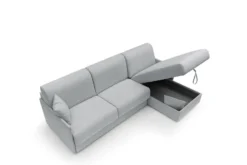 Canapé d'angle convertible et réversible tissu recyclé déhoussable Arthur
