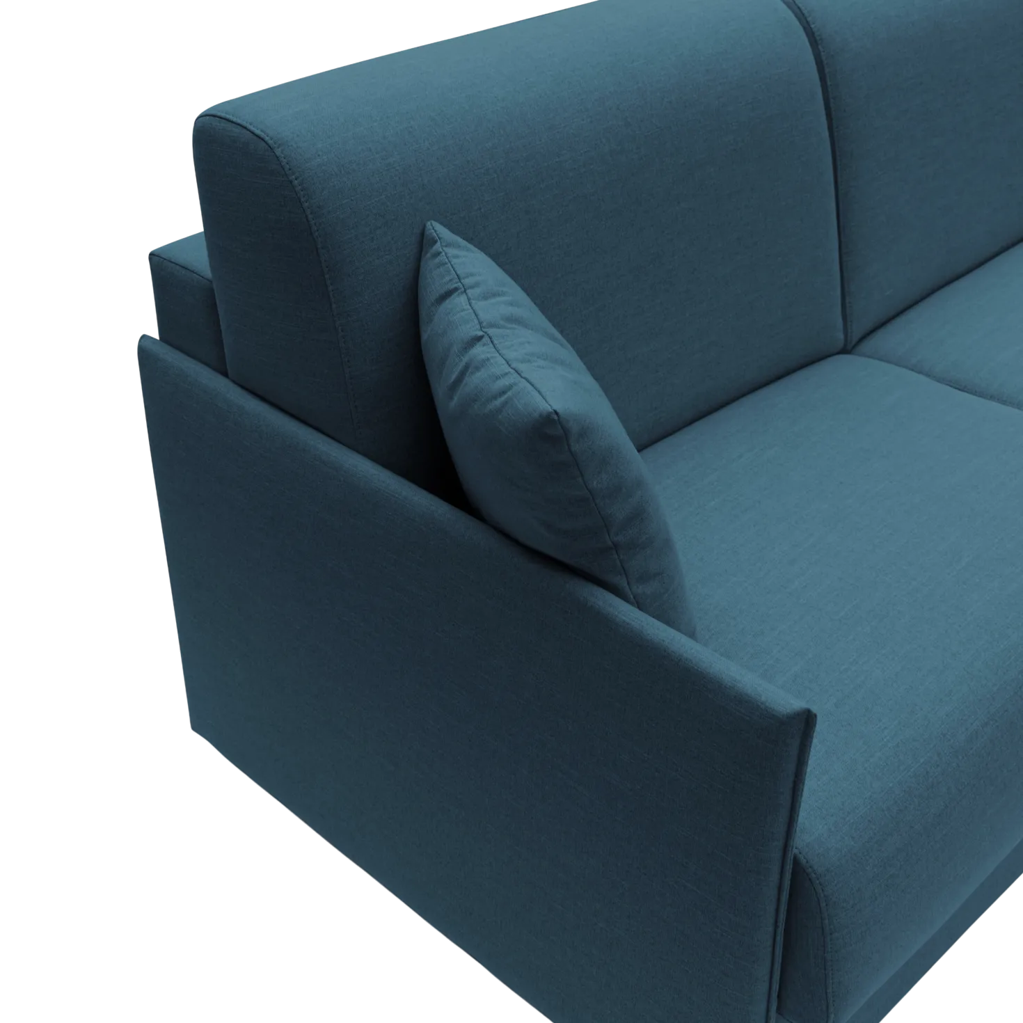 Canapé d'angle convertible et réversible tissu recyclé déhoussable Arthur