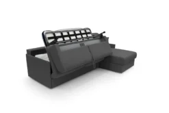 Canapé d'angle convertible et réversible tissu recyclé déhoussable Arthur
