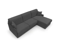 Canapé d'angle convertible et réversible tissu recyclé déhoussable Arthur