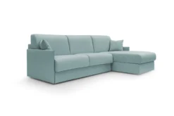 Canapé d'angle convertible et réversible tissu recyclé déhoussable Arthur