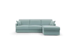 Canapé d'angle convertible et réversible tissu recyclé déhoussable Arthur