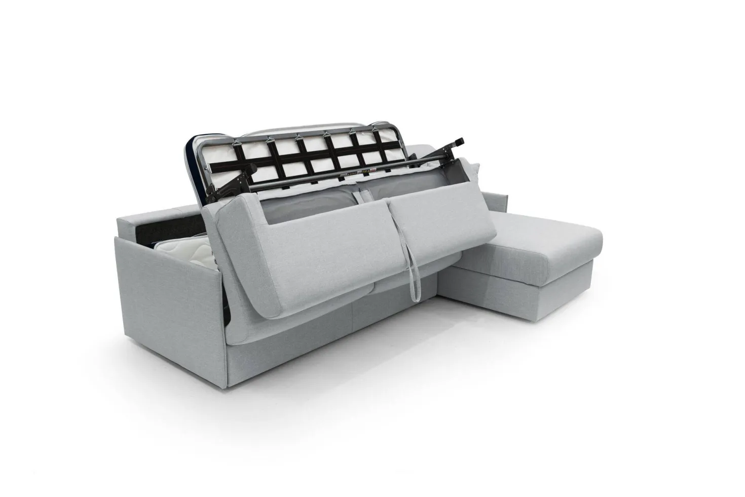 Canapé d'angle convertible et réversible tissu recyclé déhoussable Arthur
